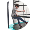 trampoline avec poteaux concaves